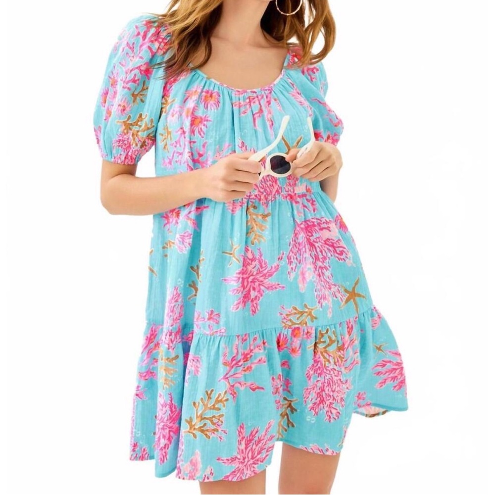 Lilly Pulitzer Zemini Royal Coral Cover Up/Dress